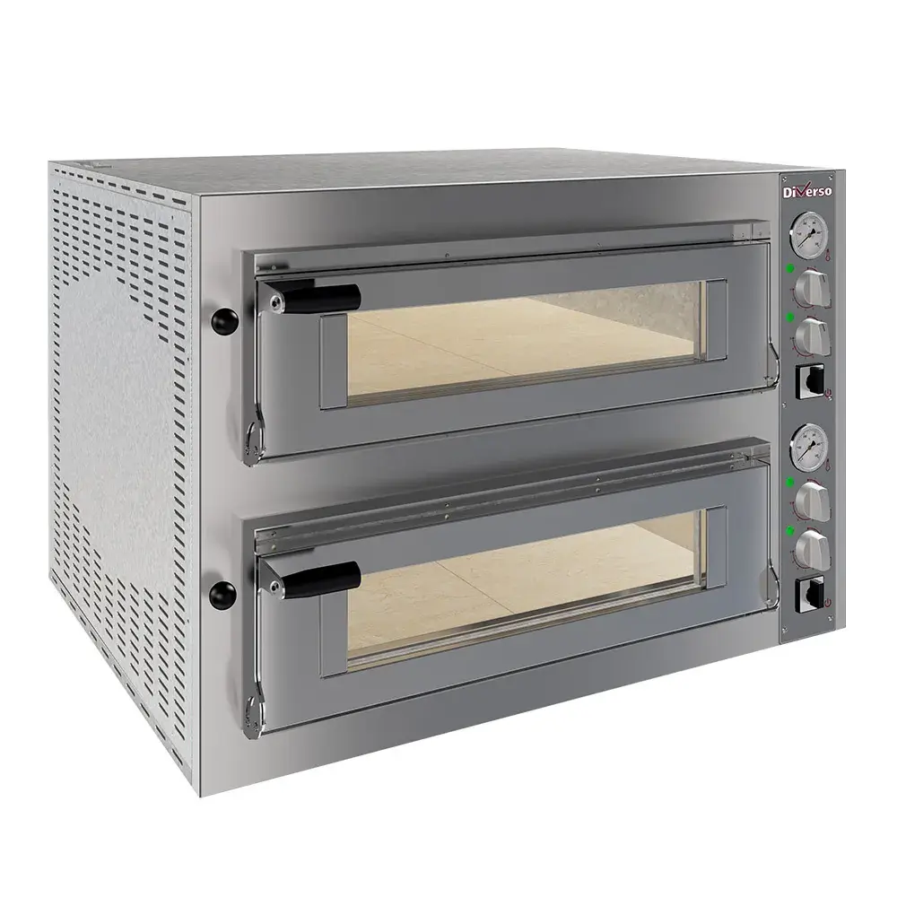 Elektrische oven 2x 4 pizza's diam.350mm, 2 kamers - Main Image