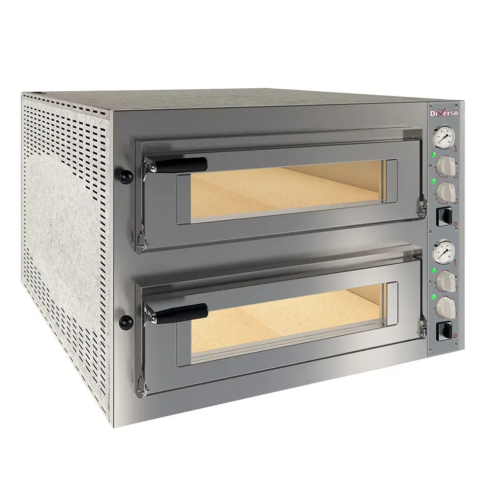 Elektrische oven 2x 6 pizza's diam.350mm, 2 kamers - Main Image