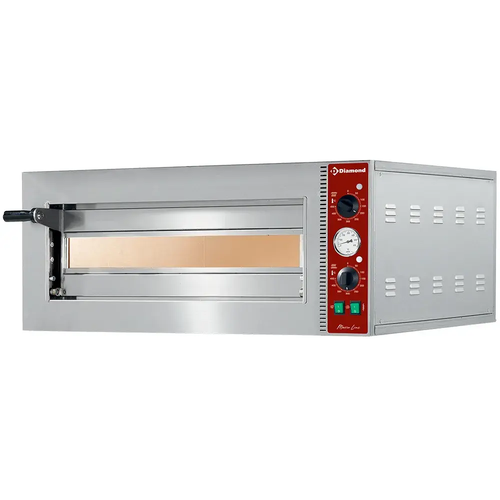 Elektrische pizza-oven Ø 420 mm, kamer 420x420xh140 mm - Main Image