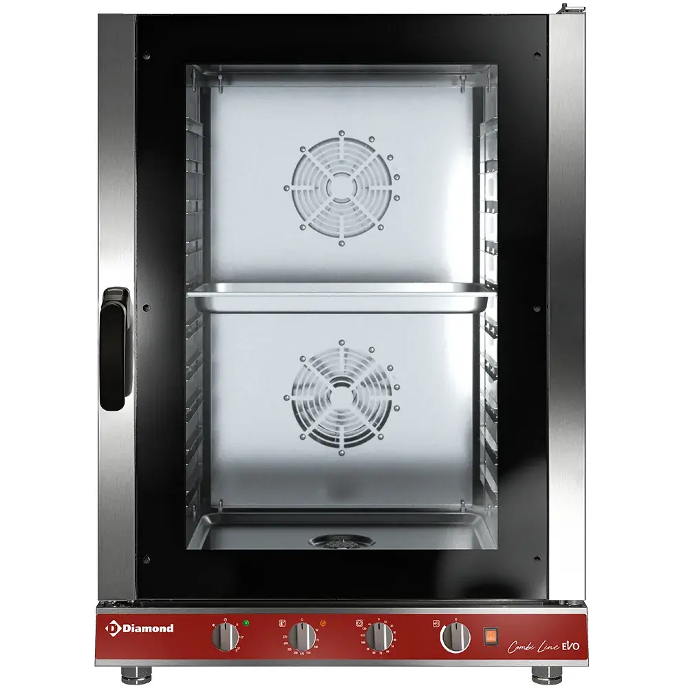 Elektrische stoom/convectieoven, 10x GN 1/1 mechanisch