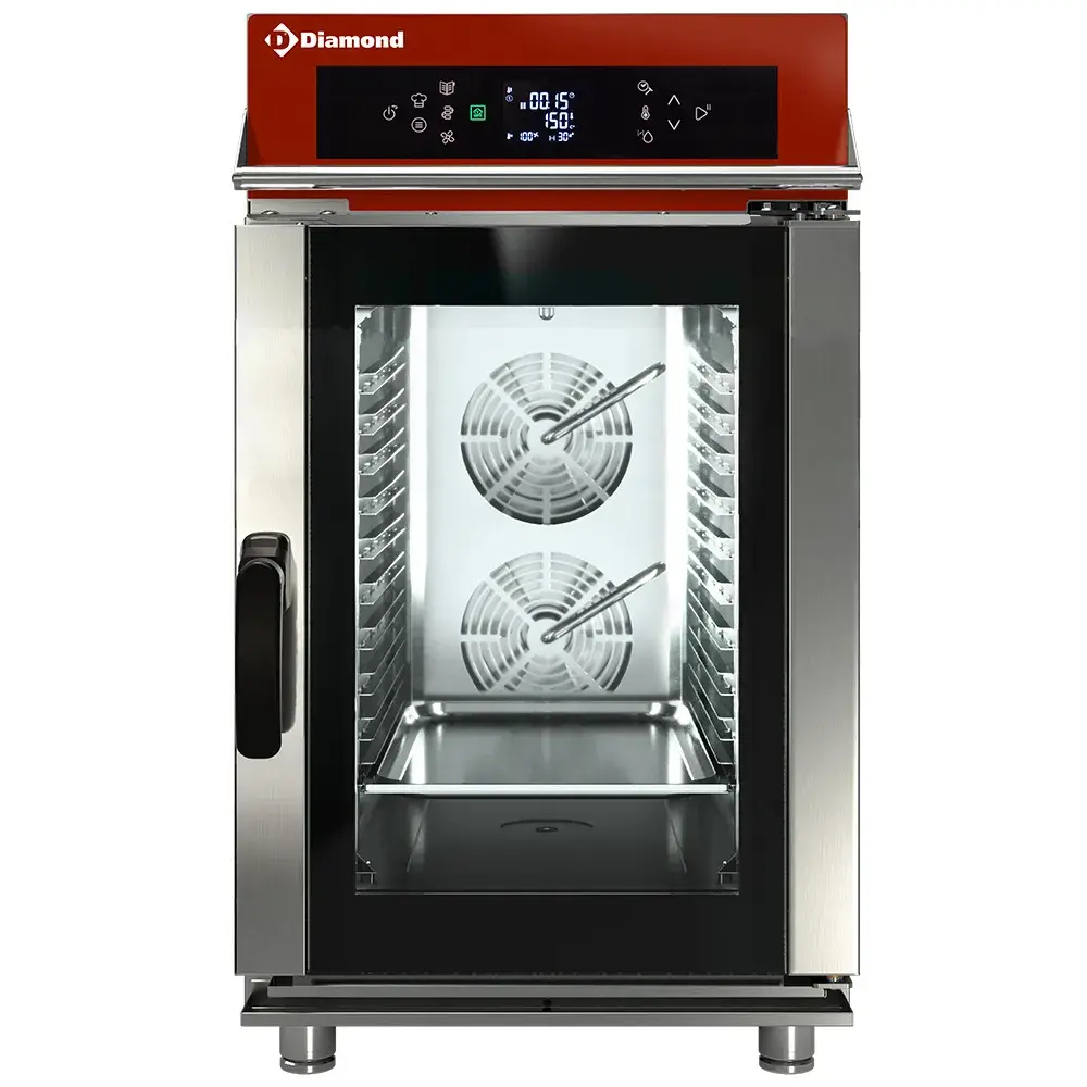 Elektrische stoom/convectieoven, 10x GN1/1 Touch/Digit + Auto-Cleaning
