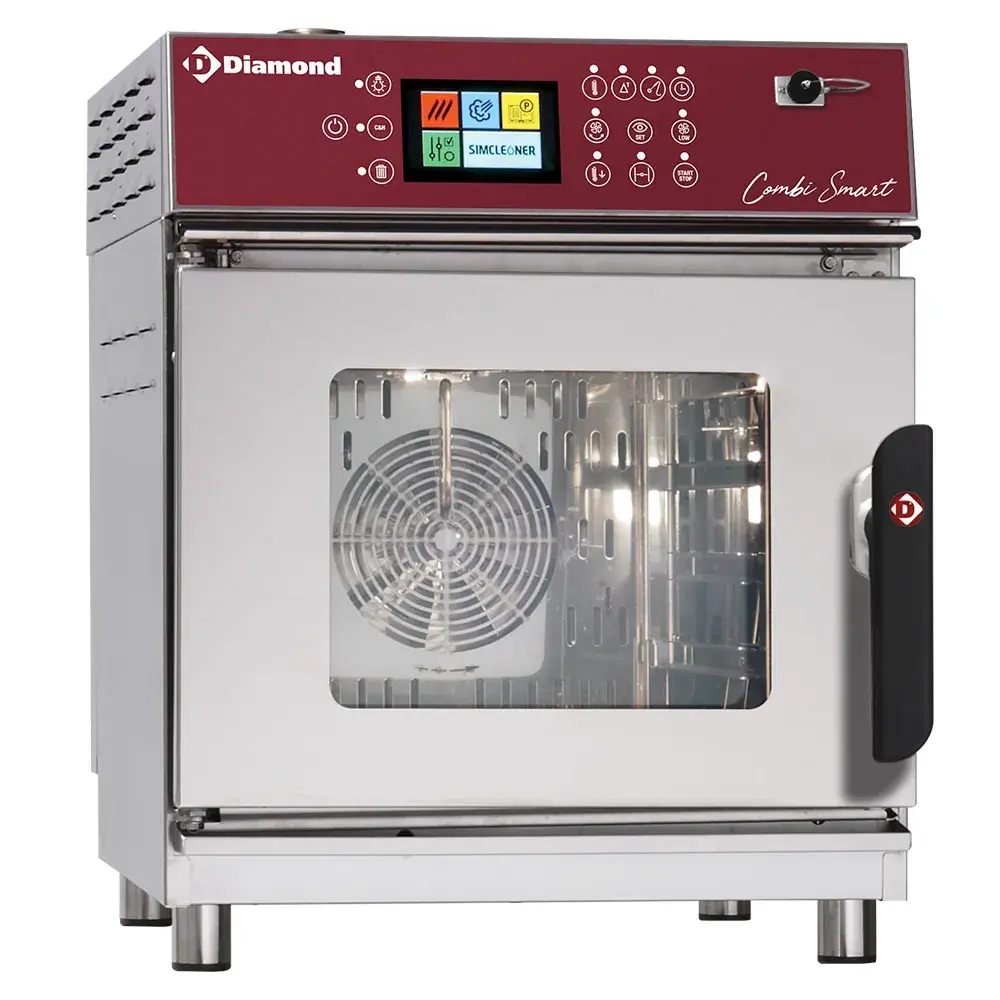Elektrische stoom/convectieoven, 4x GN2/3 Touch Screen + Auto-Cleaning - Main Image