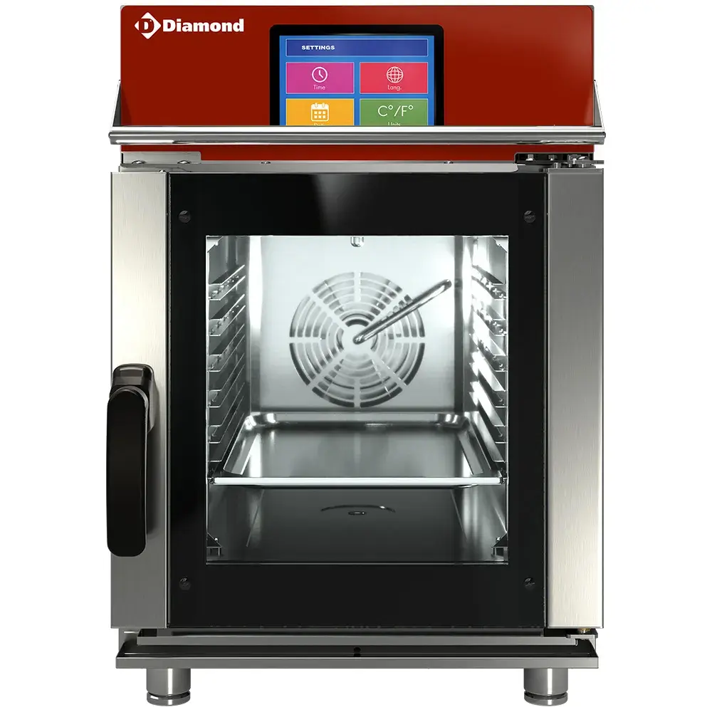Elektrische stoom/convectieoven, 6x GN1/1 Touch Screen + Auto-Cleaning