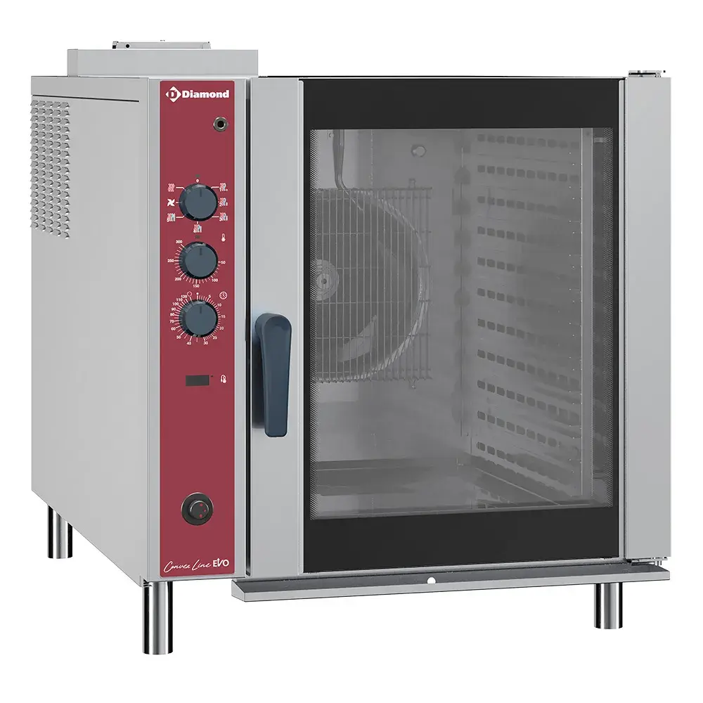 Convectie gasoven, 10x GN 2/1, automatische luchtbevochtiger
