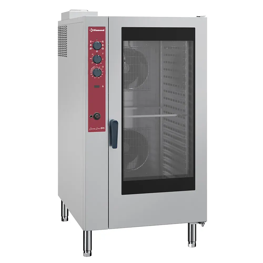 Convectie gasoven, 20x GN2/1 - 40x GN1/1, automatische luchtbevochtiger