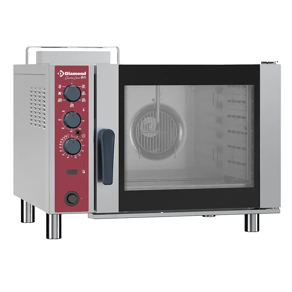 Convectie gasoven, 6x GN 1/1, automatische luchtbevochtiger