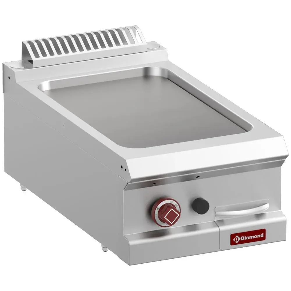 Braadplaat op gas met vlakke plaat, module 1/2 -Top-
