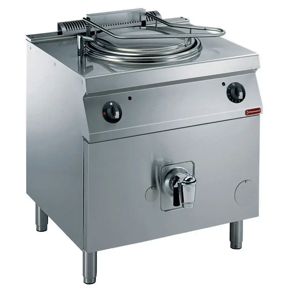 Gas kookketel 150 liter, directe verwarming, op meubel