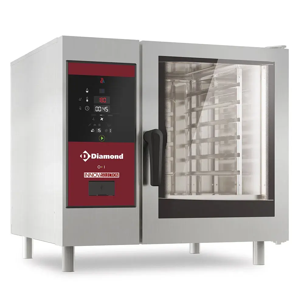 Gas oven direct steam and convection, 6x GN 1/1+Cleaning - Main Image