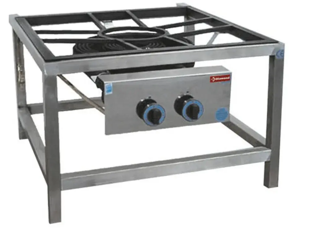 Gasbrander paelle, Ø 450 op onderstel (27.2 kW)