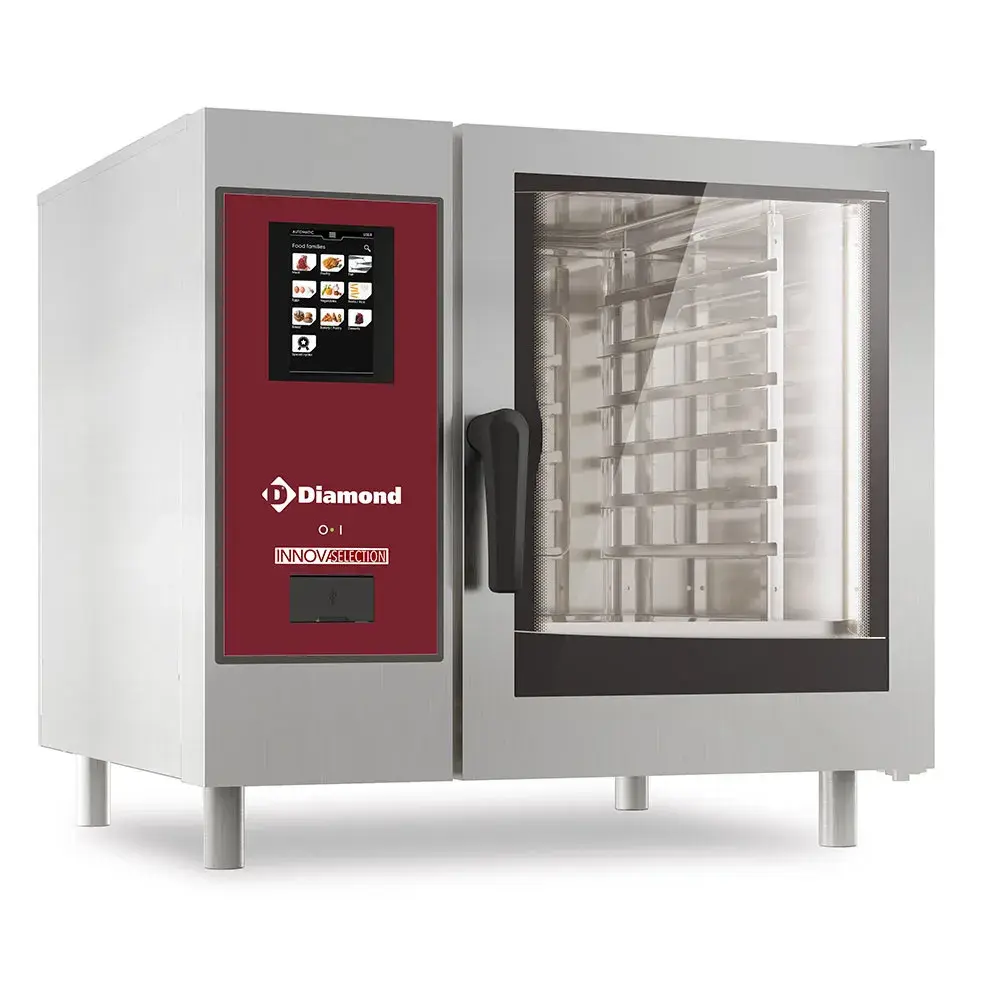 Gasoven, "TOUCH"directe stoom en convectie, 6x GN 1/1+Cleaning - Main Image