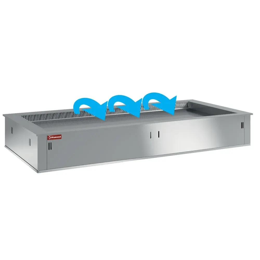 Gekoeld topelement, geventileerd, 4x GN 1/1 (zonder waterdicht eenheid) - Main Image