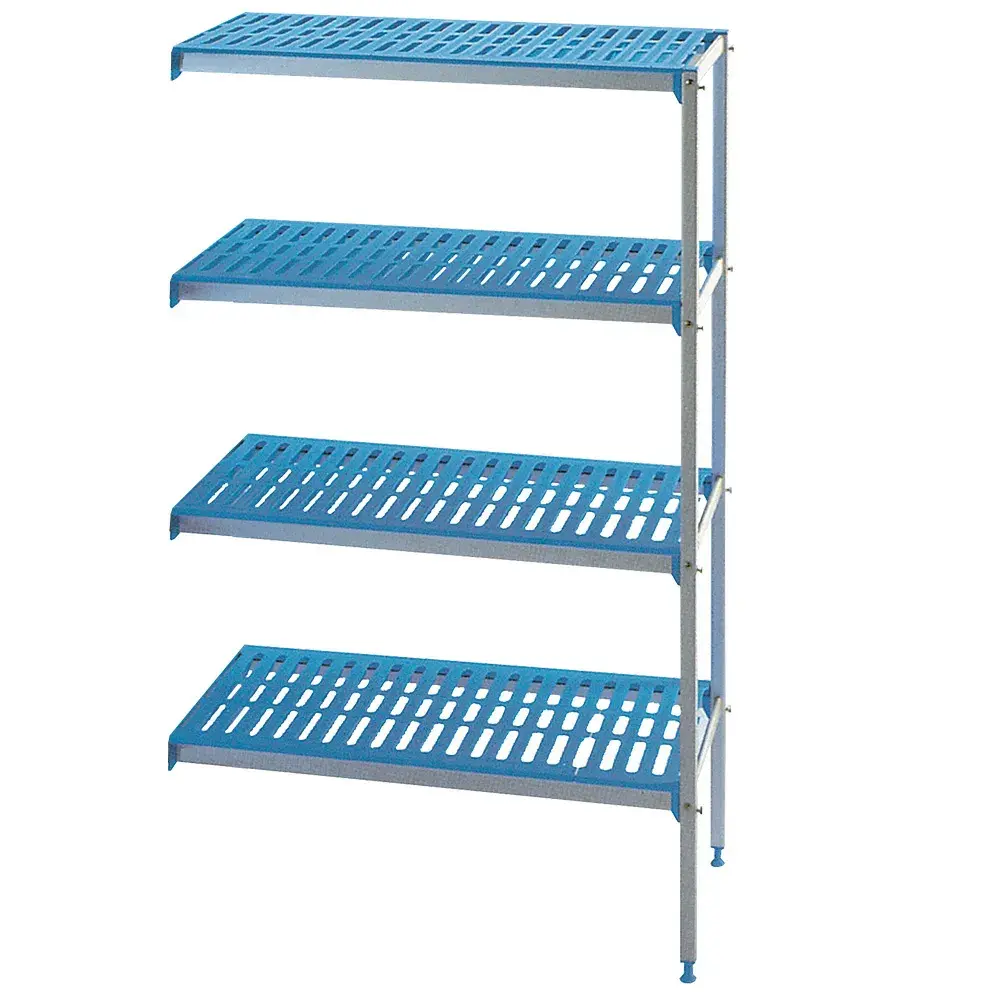 Hoekrek in geanodiseerd aluminium 4 niveau's "Modular Rack" - Main Image