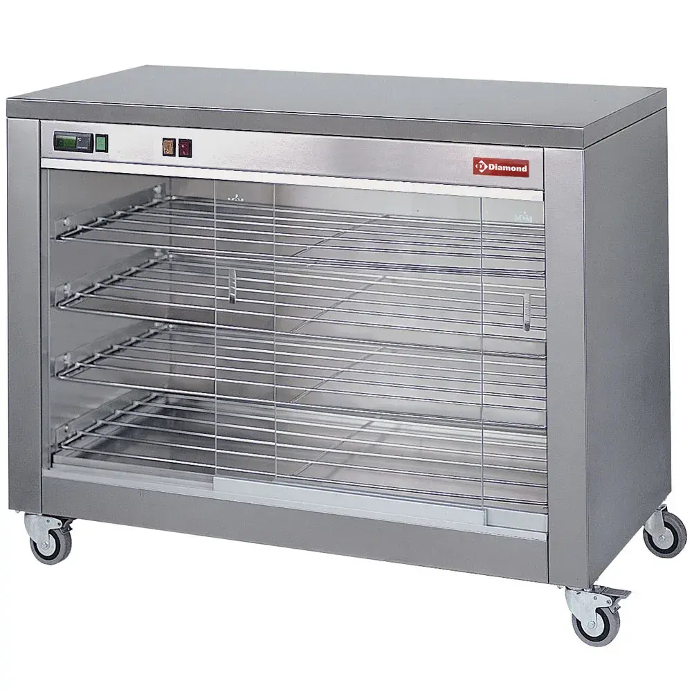 Hot display cabinet 60 chickens, with wheels - Main Image