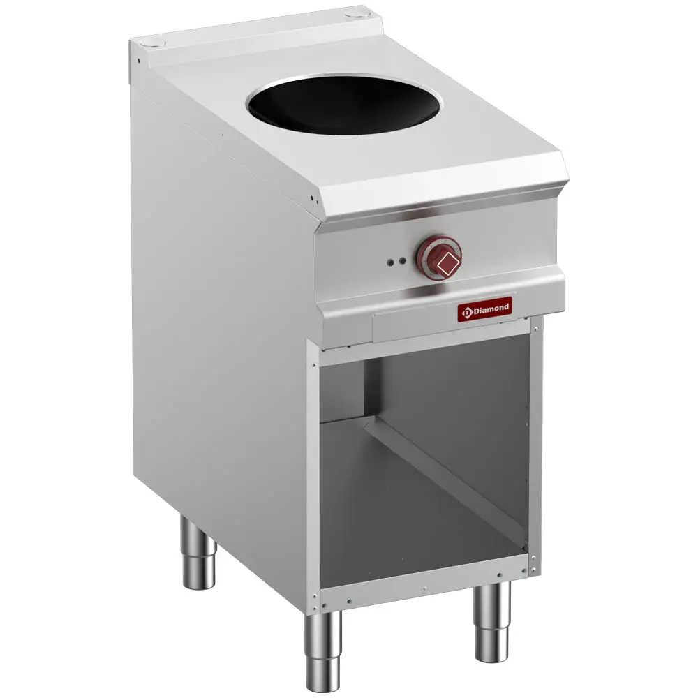 Inductie wok, op open kast