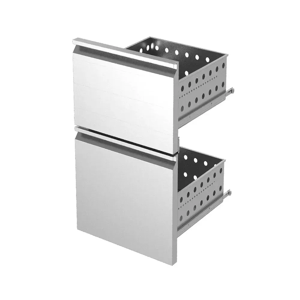 Kit ladeblok (2/5+3/5) roestvrij staal x KBR… - Main Image