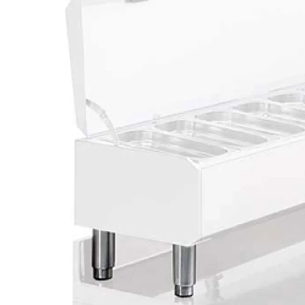 Kit van 4 R.V.S. poten voor structuren GN 1/3, regelbaar - Main Image