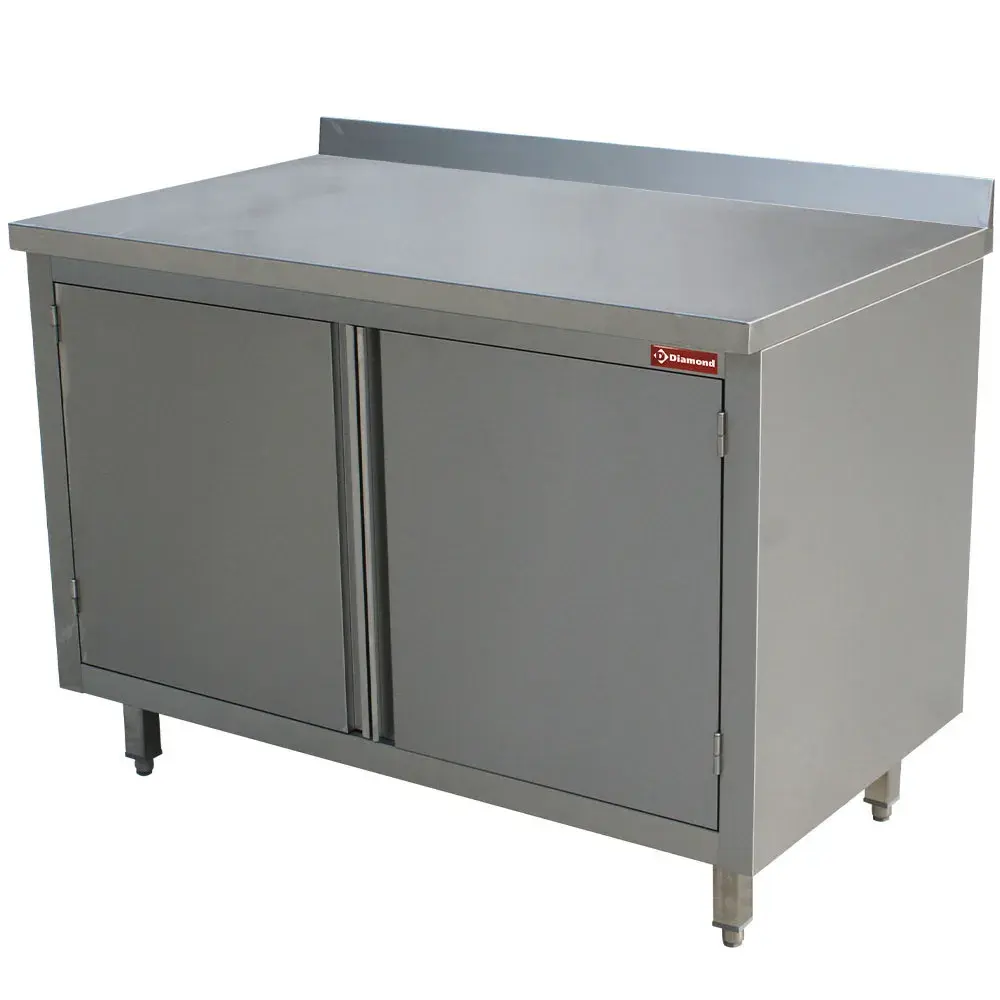 Neutraal werktafelkast met draaideuren - Main Image