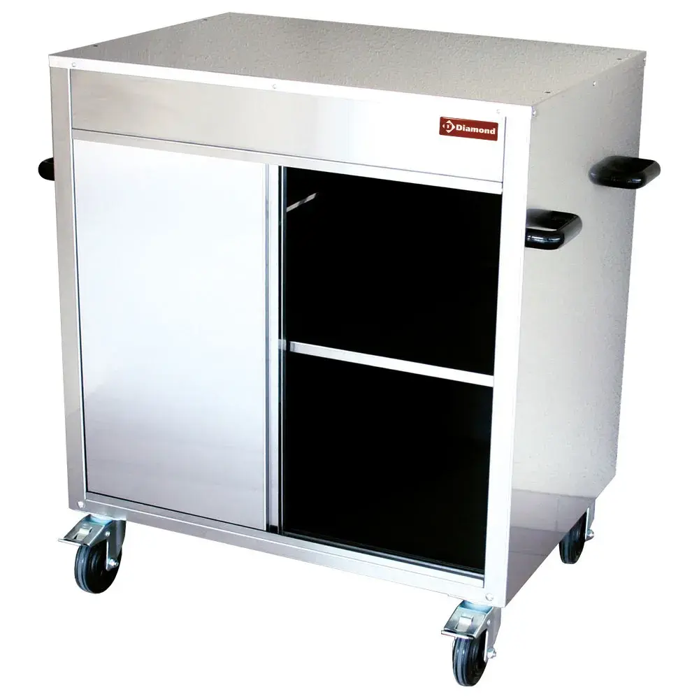 Neutral cupboard, rotary rotisserie, on wheels - Main Image