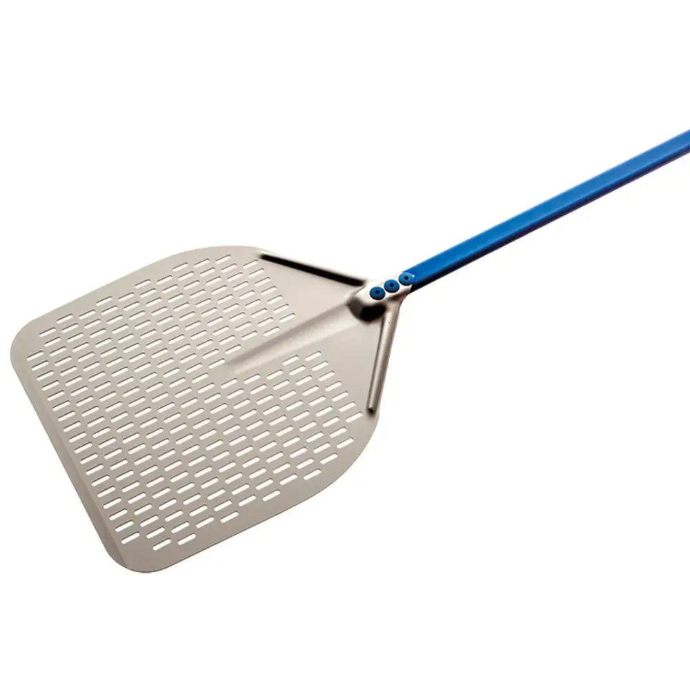 Rechthoekige schep in aluminium 360x360 mm geperforeerd - Main Image