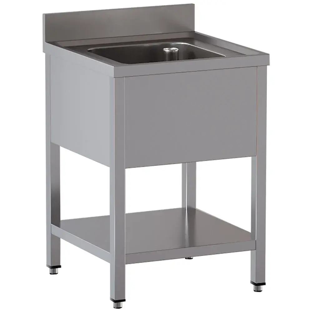 Spoeltafel 1 kuip, met onderlegplank - Main Image