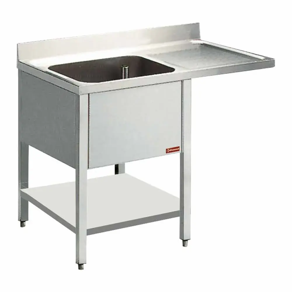 Spoeltafel met 1 kuip en 1 druipvlak - Main Image