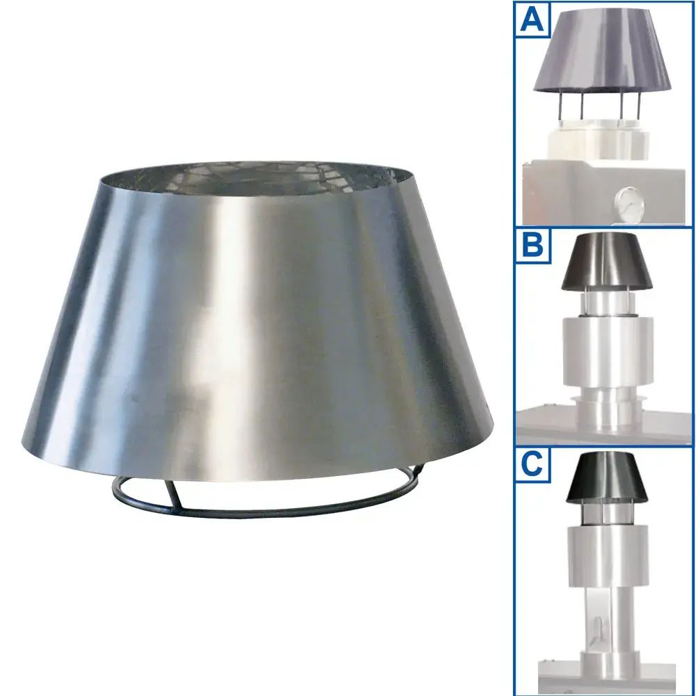 RVS schoorsteenkap (CBQ-060 & CBQ-075)