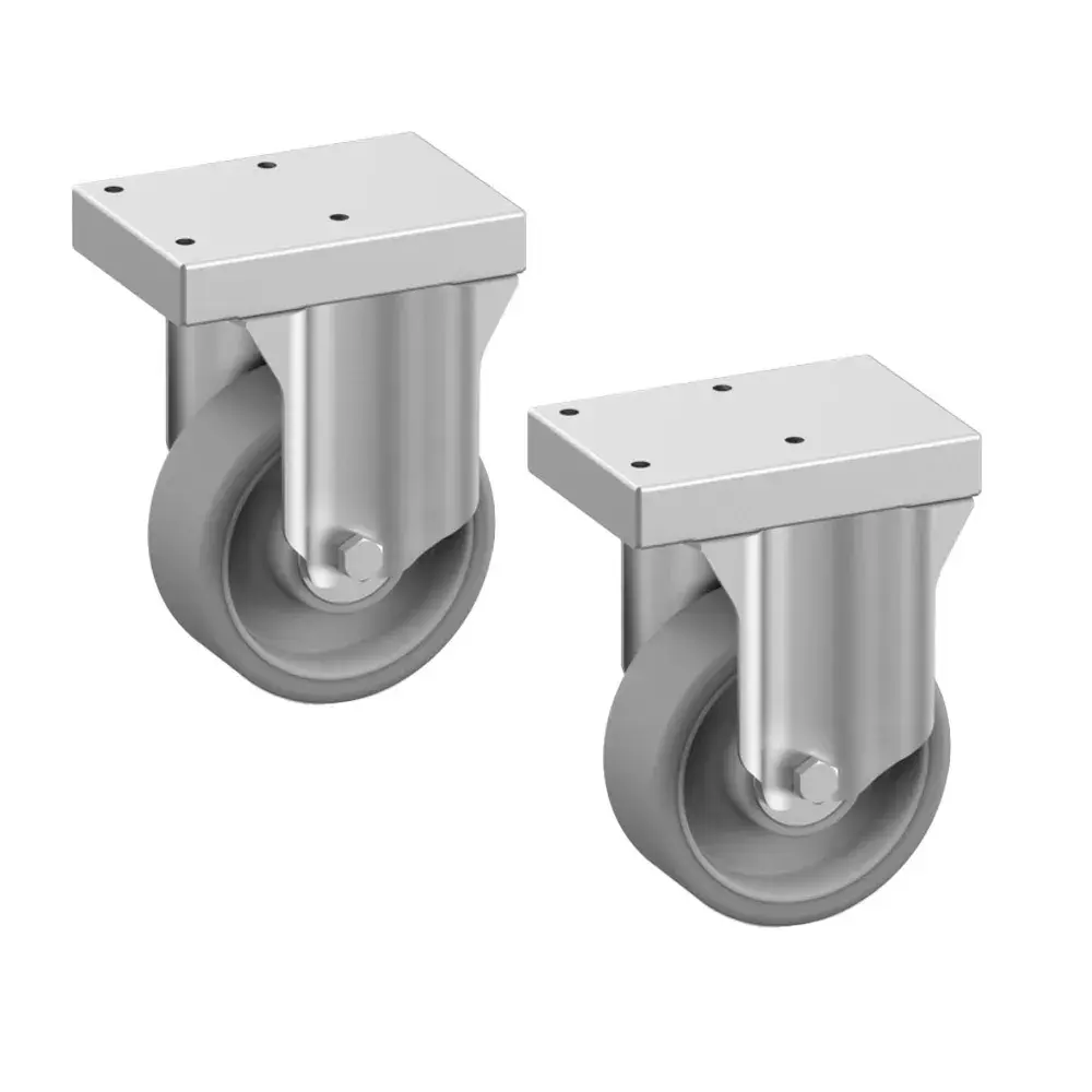 Roestvrij stalen wielen Ø 100 mm (2 stuks)