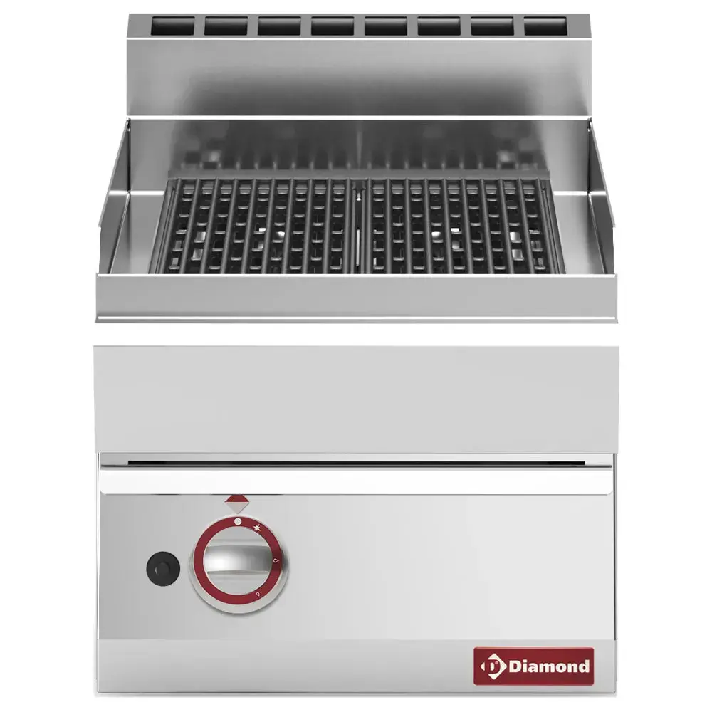 Stoom-grill op gas, met gietijzeren braadrooster -Top- - Main Image