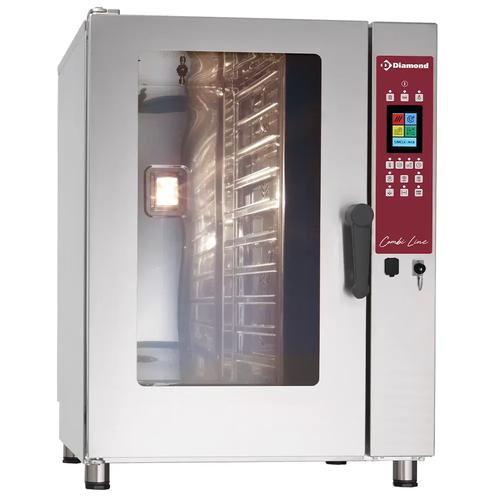 TOUCH SCREEN elektrische oven stoom-convectie, 10x GN 1/1 - AUTO-CLEANING - Main Image