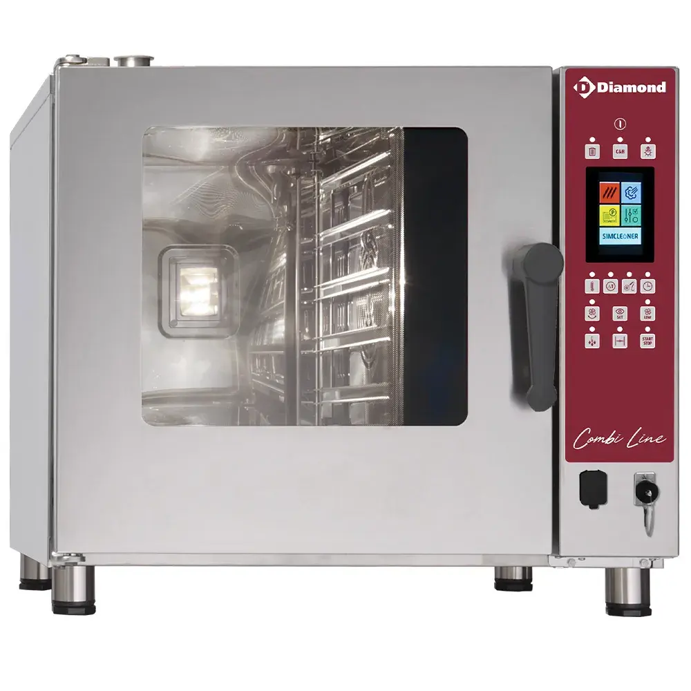 TOUCH SCREEN oven elektrische stoom/convectieoven, 5x GN 1/1 - AUTO-CLEANING - Main Image