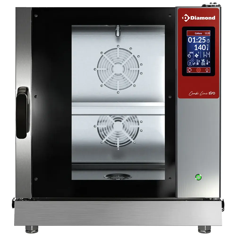 TOUCH SCREEN oven elektrische stoom/convectieoven, 7x GN 1/1 - AUTO-CLEANING