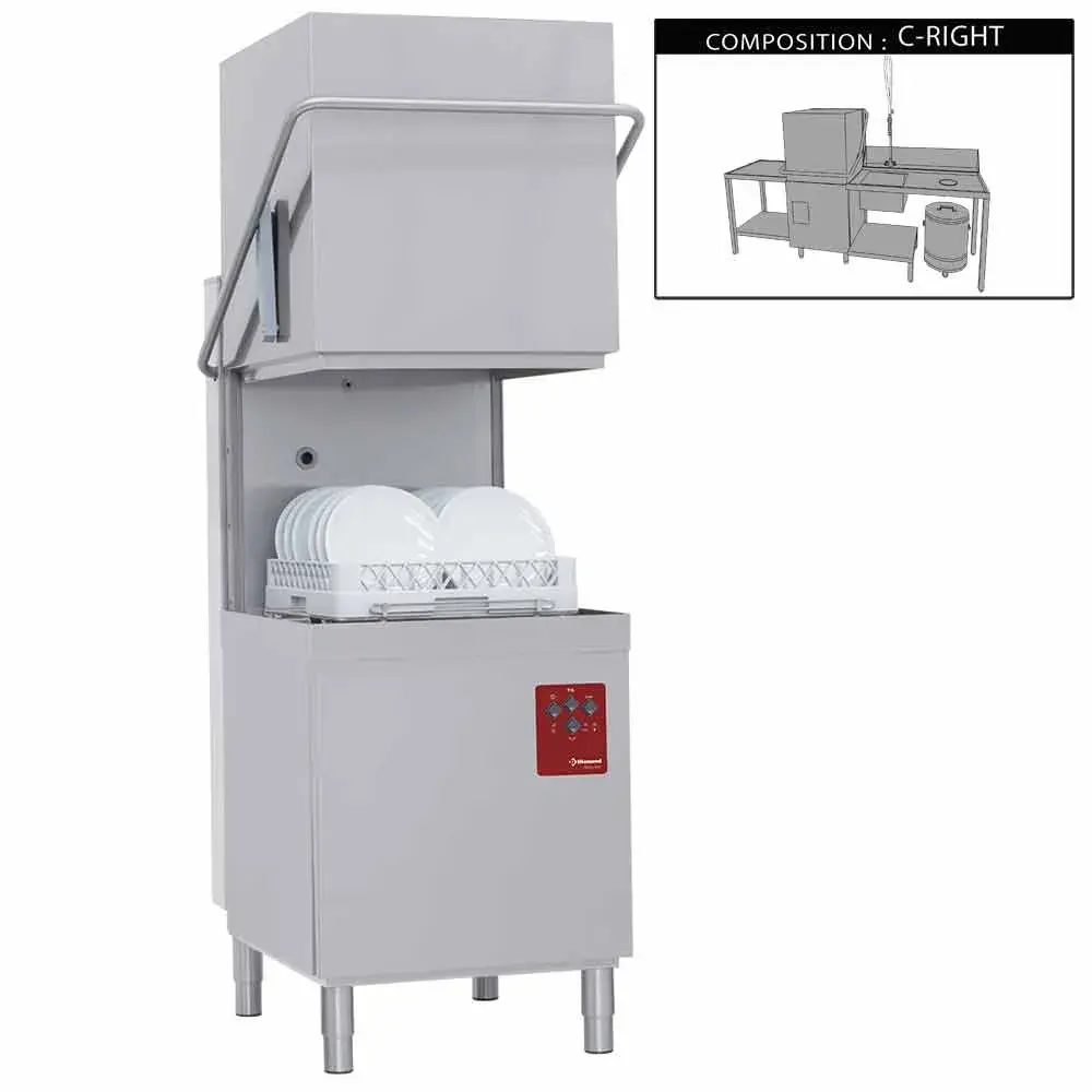 Vaatwasser met kap compleet, samengesteld uit : - Main Image