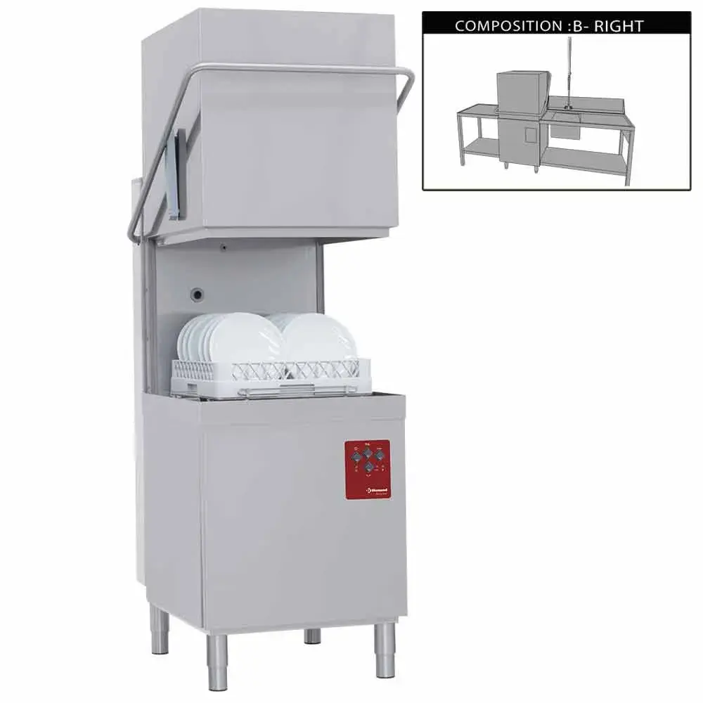 Vaatwasser met kap compleet, samengesteld uit : - Main Image