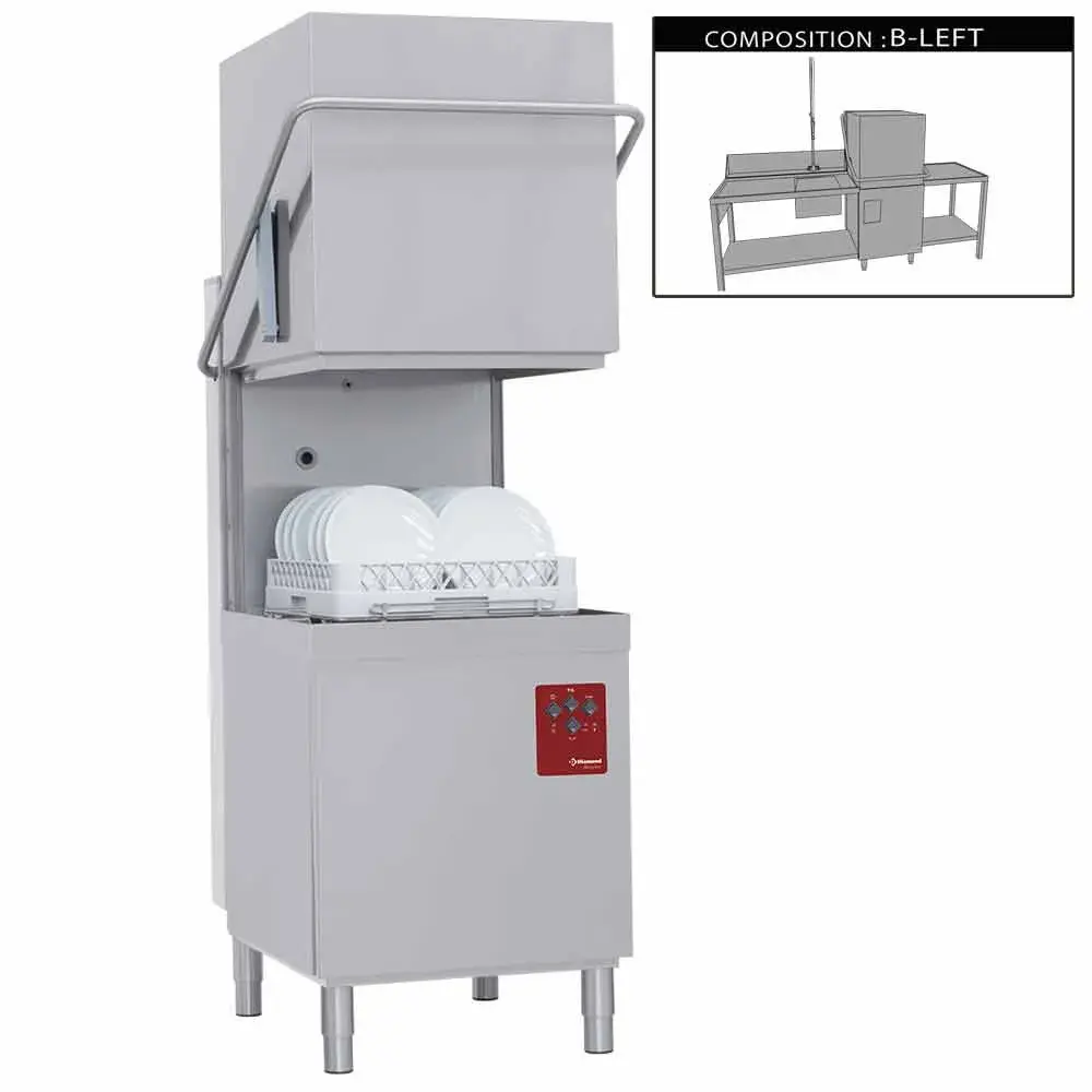 Vaatwasser met kap compleet, samengesteld uit : - Main Image