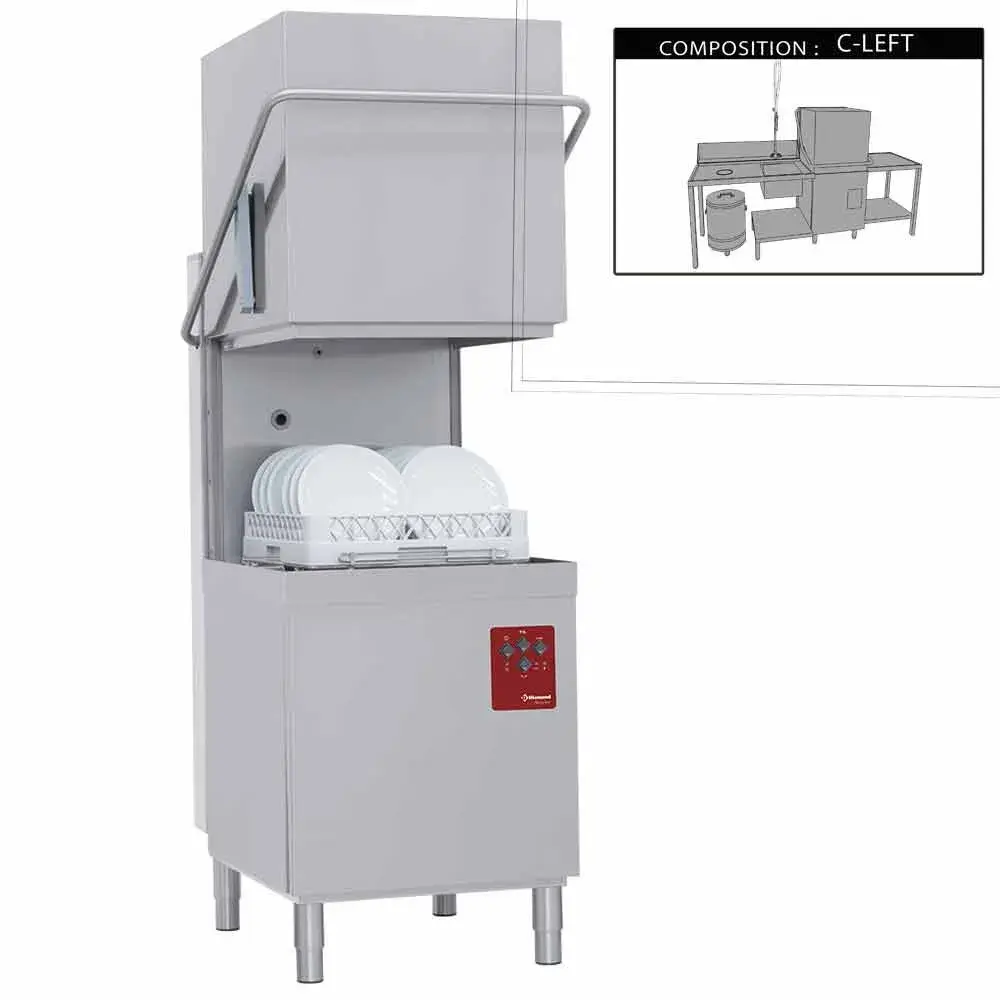 Vaatwasser met kap compleet, samengesteld uit : - Main Image