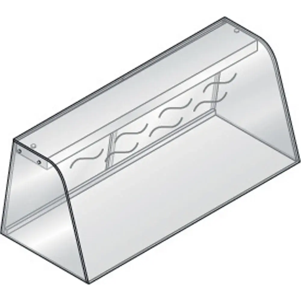 Vitrine met verlichtingselement (met weerstand) gesloten, met schuifdeuren - Main Image