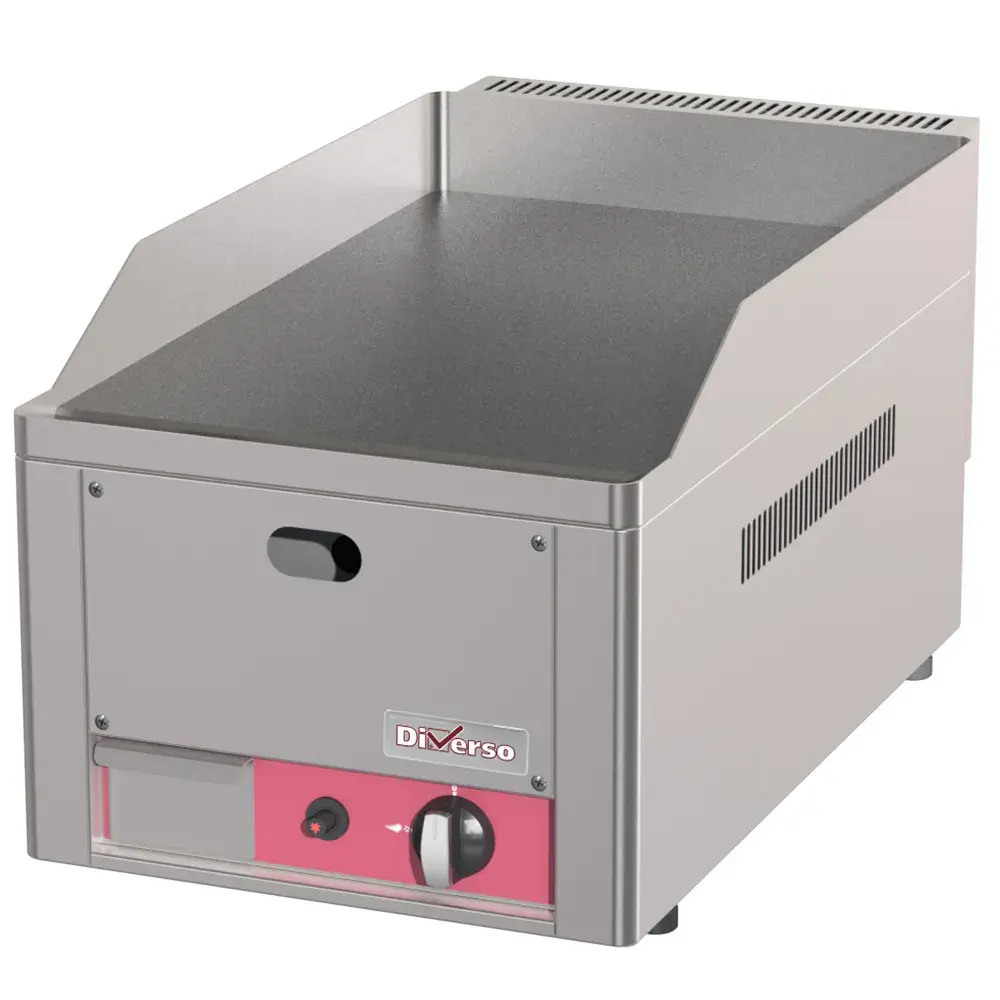 Vlakke braadplaat op gas 4 kW - Main Image