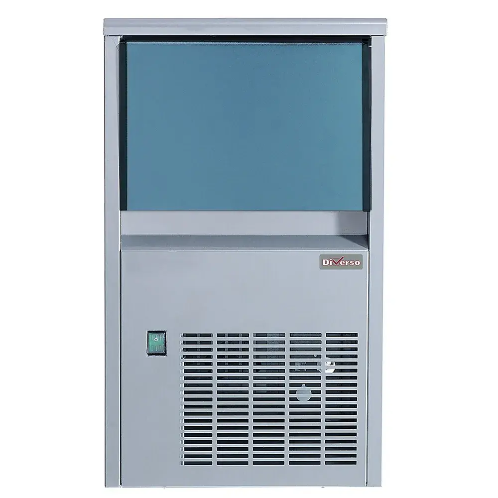 Volle ijsblokjesmachine (14 gr) 24kg/24h met reserve 6 kg roestvrij staal - Main Image