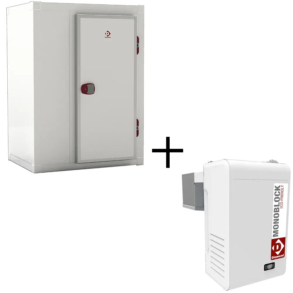 Geheel koelkamer T° -5° +15° samengesteld uit :
