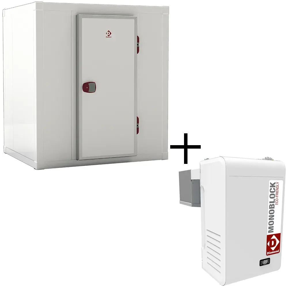 Geheel koelkamer T° -5° +15° samengesteld uit :