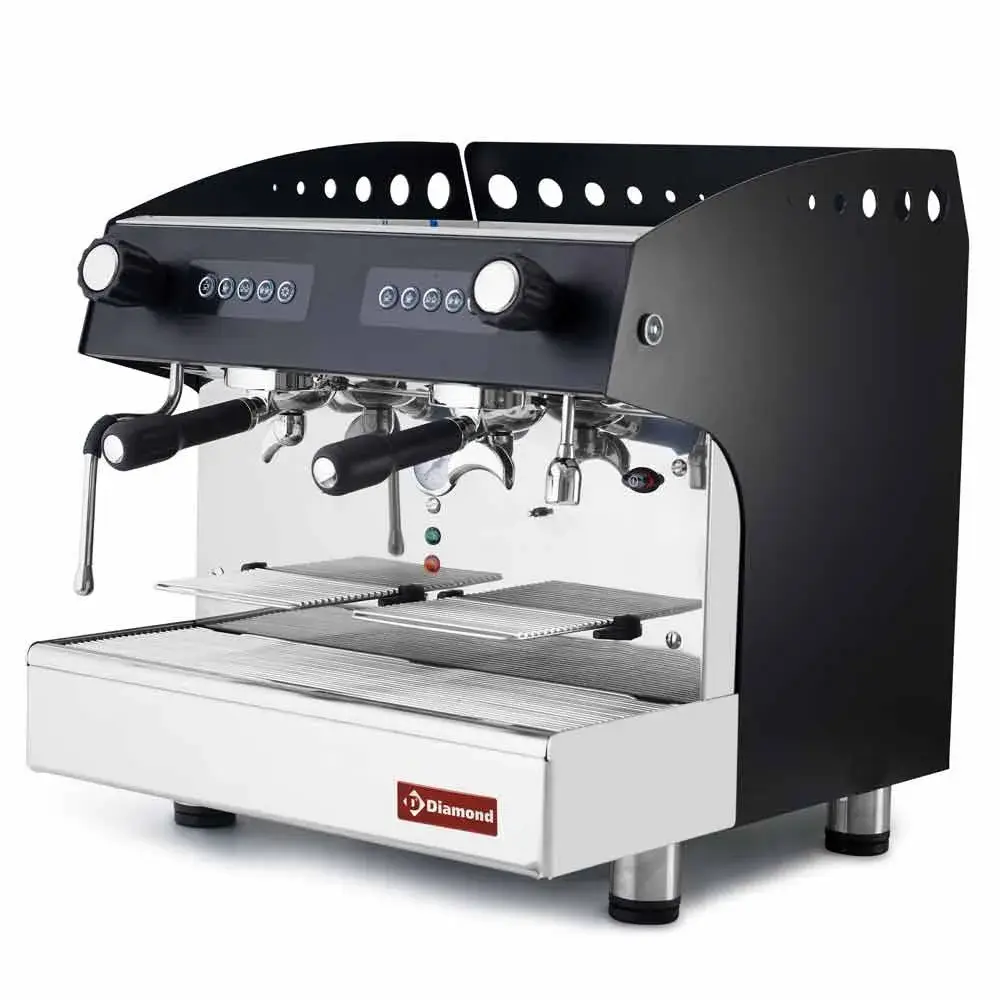 Automatic expresso coffee machine 2 groups - BLACK - Main Image