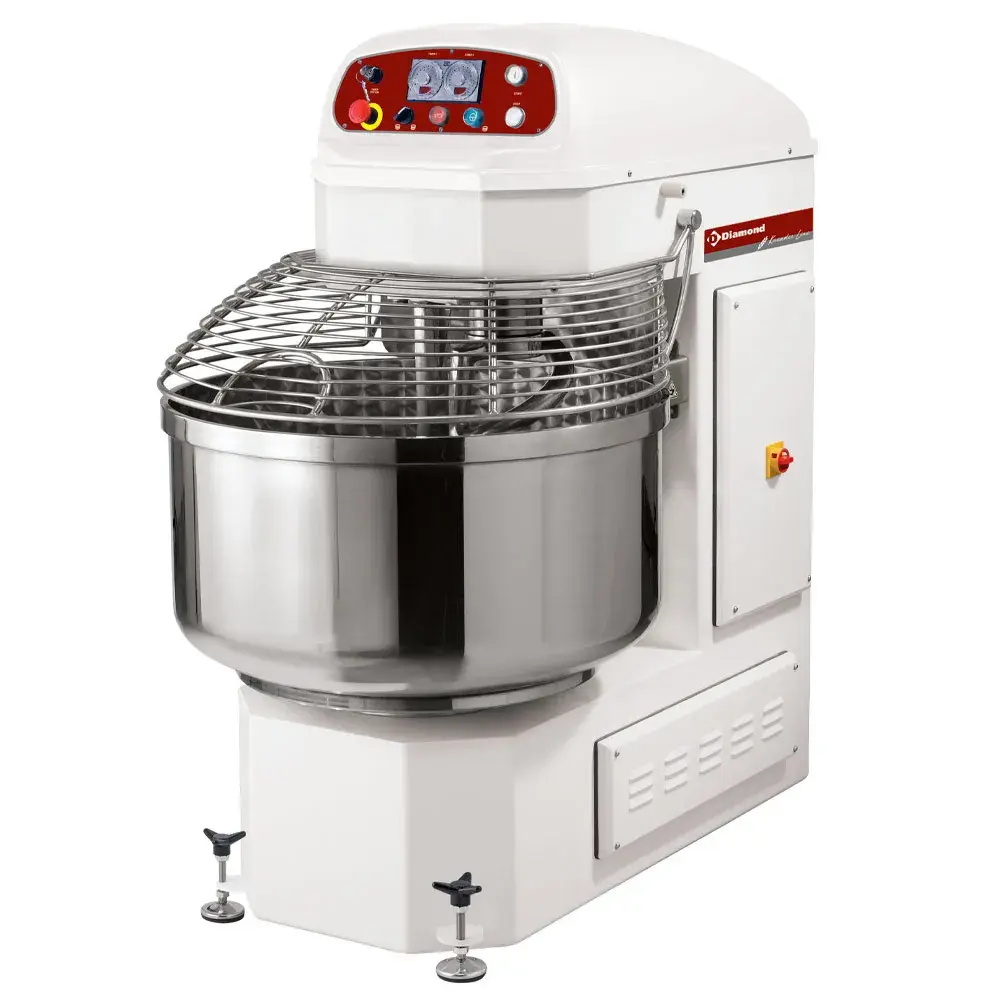 Automatic kneading machines with spiral, 2 speeds, 2 timers, 2 motors, 80 Kg - Main Image