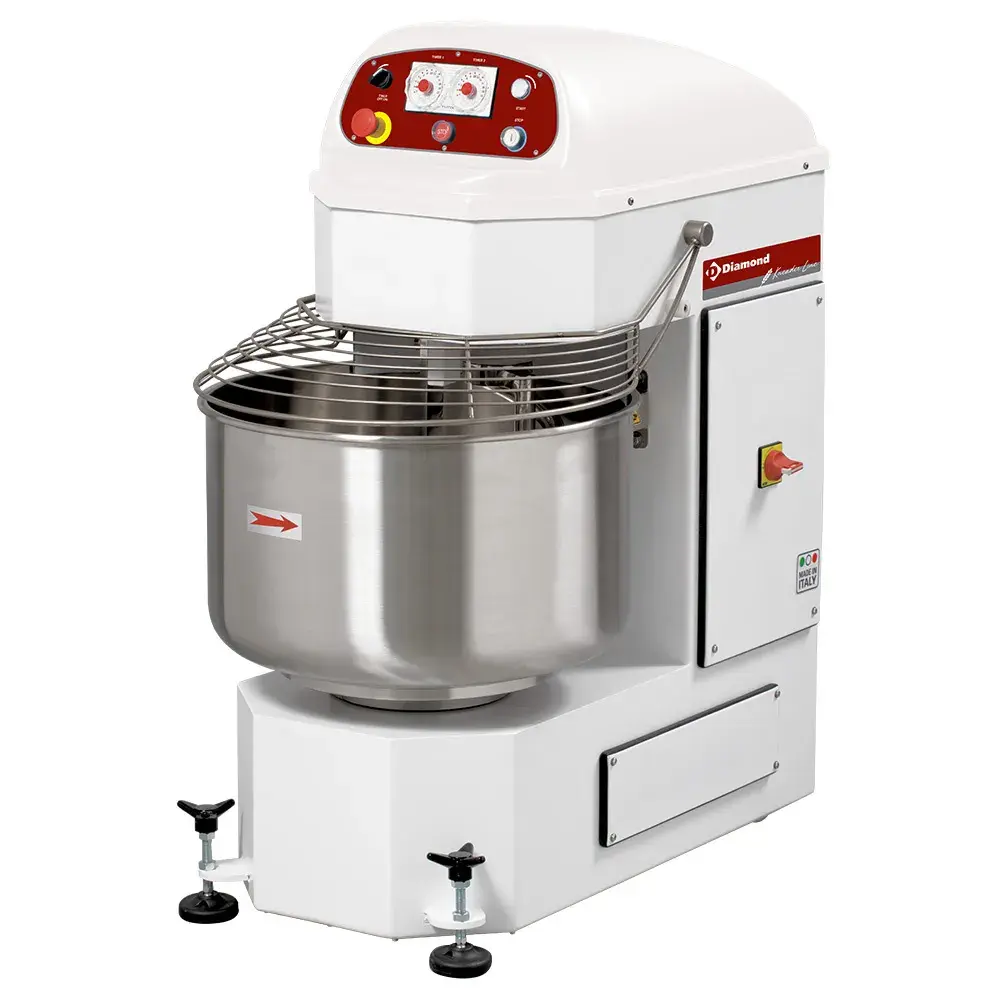 Automatic kneading machines with spiral, 2 speeds, 2 timers, 40 Kg - Main Image