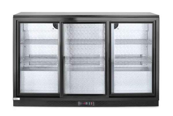 Backbar koelkast met drie schuifdeuren