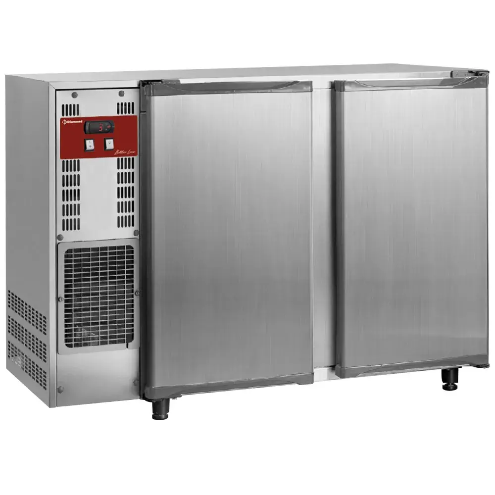 Bottle cooler, stainles steel, 2 doors, 375 liters - Main Image