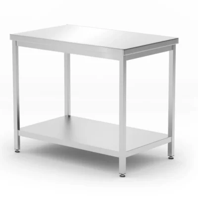 Centrale tafel met plank – geschroefd, diepte 600 mm - Main Image