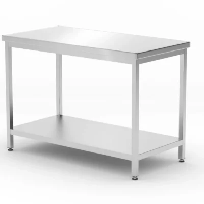 Centrale tafel met plank – geschroefd, diepte 600 mm - Main Image