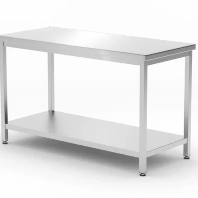 Centrale tafel met plank - geschroefd, diepte 600 mm - Main Image