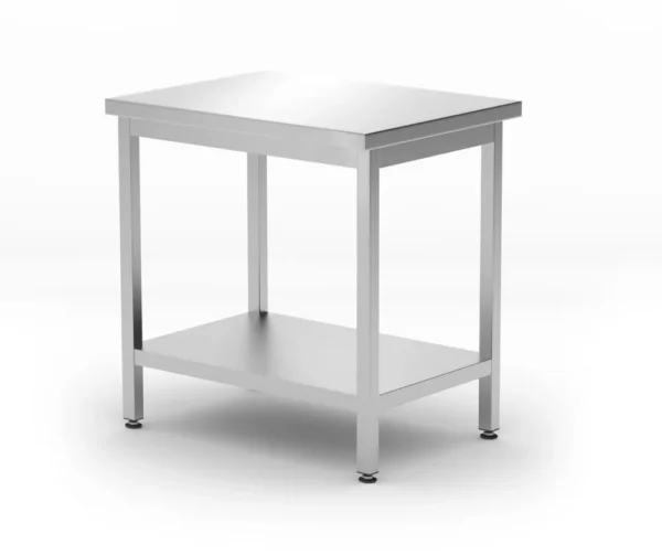 Centrale tafel met plank - geschroefd, diepte 600 mm